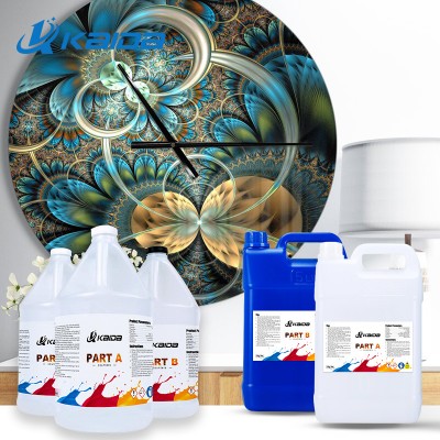 Kaida Epoxy Resin Ab Glue Pure Crystal Colorless UV 1: 1 Liquid 3D Floor River Table Epoxy Coating Epoxy Resin Hardener